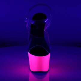Pleaser Sandalia de Tacón ADORE-708UV Transparente...