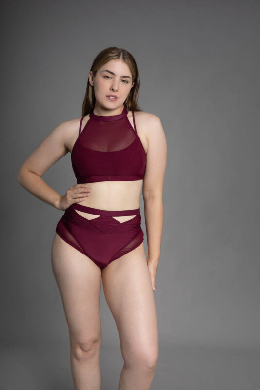 Zasha Polewear Pantalones Cortos Tiro Alto Grace Blanco M