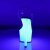 Pleaser Sandalia de Tacón ADORE-708UV Transparente Blanco-Neón EU-37 / US-7