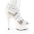 Pleaser Sandalia DELIGHT-669 Blanco EU-35 / US-5