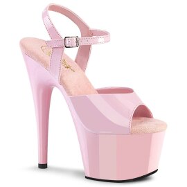Pleaser Sandalias de plataforma ADORE-709 rosa de charol...