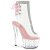 Pleaser STARDUST-1018C-2RS Plataforma Botines de Tobillo Transparente Rosa EU-35 / US-5