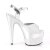 Pleaser Sandalia de Tacón ADORE-709-2G Plata Multi Purpurina EU-38 / US-8