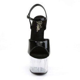 Pleaser Sandalia de Tacón ADORE-709 Negro Charol...