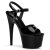 Pleaser Sandalia de Tacón ADORE-709 Negro Charol EU-35 / US-5