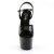 Pleaser Sandalia de Tacón ADORE-709 Negro Charol EU-35 / US-5