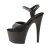 Pleaser Sandalia de Tacón ADORE-709 Negro Imitación Cuero EU-35 / US-5