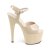 Pleaser Sandalia de Tacón ADORE-709 Crema Charol EU-39 / US-9