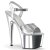 Pleaser Sandalia de Tacón ADORE-709 Plata Metálico Metalizado EU-35 / US-5