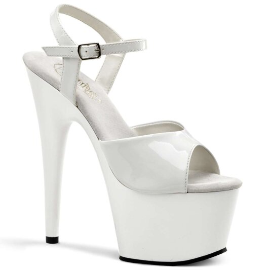 Pleaser Sandalia de Tacón ADORE-709 Blanco EU-35 / US-5