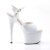 Pleaser Sandalia de Tacón ADORE-709 Blanco EU-35 / US-5