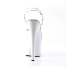 Pleaser Sandalia de Tacón ADORE-709 Blanco EU-38 / US-8