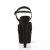 Pleaser Sandalia de Tacón ADORE-709FS Negro Imitación Ante EU-35 / US-5