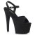 Pleaser Sandalia de Tacón ADORE-709FS Negro Imitación Ante EU-37 / US-7