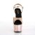 Pleaser Sandalia de Tacón ADORE-709HGCH Oro Rosado Claro Holograma Metalizado EU-36 / US-6
