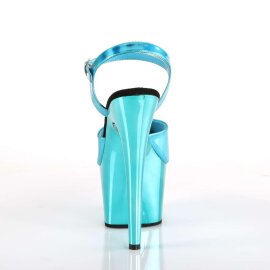 Pleaser Sandalia de Tacón ADORE-709HGCH Turquesa Holograma Metalizado EU-38 / US-8