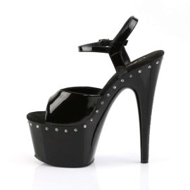 Pleaser Sandalia de Tacón ADORE-709LS Negro EU-42 / US-12