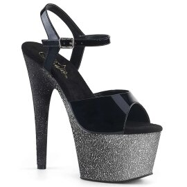 Pleaser Sandalia de Tacón ADORE-709OMBRE Negro...