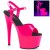 Pleaser Sandalia de Tacón ADORE-709UV Rosa Claro Neón EU-41 / US-11