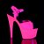 Pleaser Sandalia de Tacón ADORE-709UV Rosa Claro Neón EU-36 / US-6