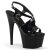 Pleaser Sandalia de Tacón ADORE-730 Negro Charol EU-35 / US-5