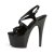 Pleaser Sandalia de Tacón ADORE-730 Negro Charol EU-35 / US-5