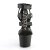 Pleaser Sandalia de Tacón ADORE-758 Negro Imitación Cuero EU-37 / US-7