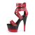 Pleaser Sandalia de Tacón ADORE-766 Rojo Negro EU-35 / US-5