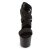 Pleaser Sandalia de Tacón ADORE-769 Negro Cintas Elásticas EU-42 / US-12