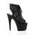 Pleaser Botín ADORE-796LC Negro Cordones EU-38 / US-8