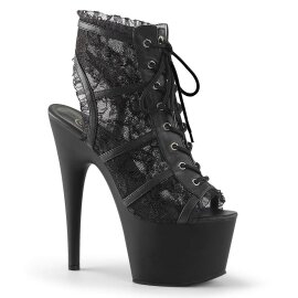Pleaser Botín ADORE-796LC Negro Cordones EU-39 / US-9