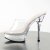 Pleaser Zapato Abierto ALLURE-601 Plata Transparente EU-37 / US-7