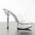Pleaser Zapato Abierto ALLURE-601 Plata Transparente EU-37 / US-7
