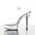 Pleaser Sandalia de Tacón ALLURE-608 Plata Transparente EU-35 / US-5