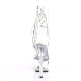 Pleaser Botín ASPIRE-1018C Plata Transparente EU-42 / US-12