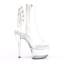 Pleaser Botín ASPIRE-1018C Plata Transparente EU-37 / US-7