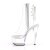 Pleaser Botín ASPIRE-1018C Plata Transparente EU-37 / US-7