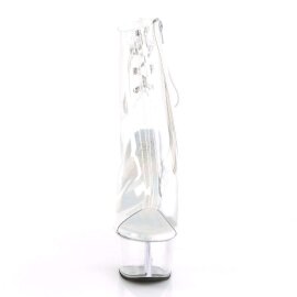 Pleaser Botín ASPIRE-1018C Plata Transparente...