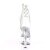 Pleaser Botín ASPIRE-1018C Plata Transparente EU-38 / US-8
