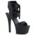 Pleaser Sandalia de Tacón ASPIRE-600-14 Negro Cuero Sintético EU-35 / US-5