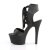Pleaser Sandalia de Tacón ASPIRE-600-14 Negro Cuero Sintético EU-35 / US-5