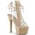 Pleaser Botín ASPIRE-600-30 Transparente Nude EU-35 / US-5