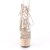 Pleaser Botín ASPIRE-600-30 Transparente Nude EU-35 / US-5
