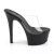 Pleaser Zapato Abierto ASPIRE-601 Negro Transparente Metalizado EU-35 / US-5