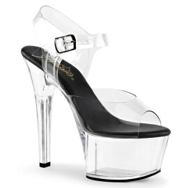 Pleaser Sandalia de Tacón ASPIRE-608 Negro...