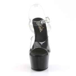Pleaser Sandalia de Tacón ASPIRE-608 Negro...