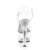 Pleaser Sandalia de Tacón ASPIRE-608 Plata Transparente EU-35 / US-5