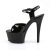 Pleaser Sandalia de Tacón ASPIRE-609 Negro Charol EU-37 / US-7