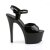 Pleaser Sandalia de Tacón ASPIRE-609 Negro Charol EU-37 / US-7