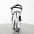 Pleaser Sandalia de Tacón ASPIRE-609 Negro Charol Plata Metalizado EU-37 / US-7